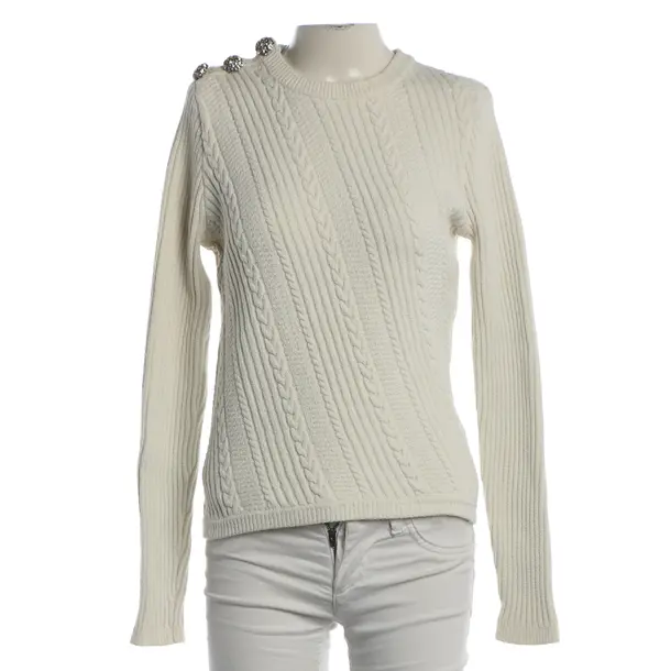 Pullover, in Weiß, Baumwolle, Ganni
