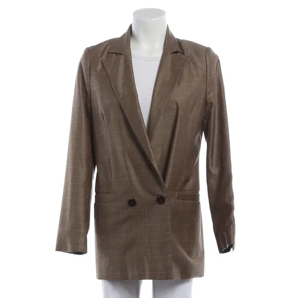Blazer, in Camel, Seide, Ganni