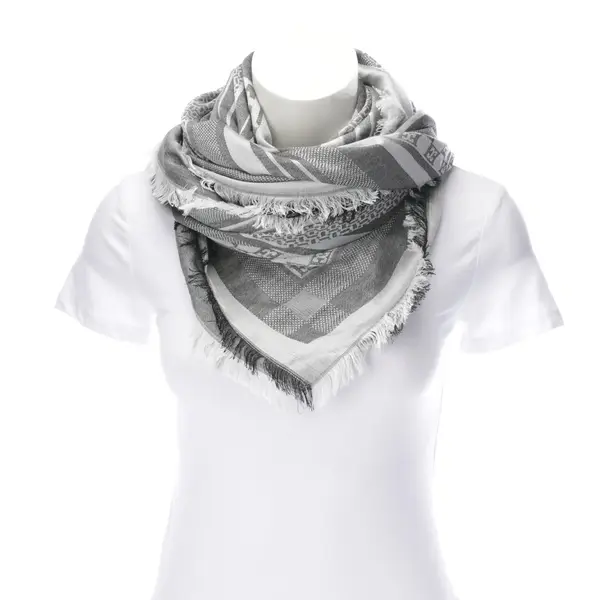 Scarf in Gray, Viscose, Escada