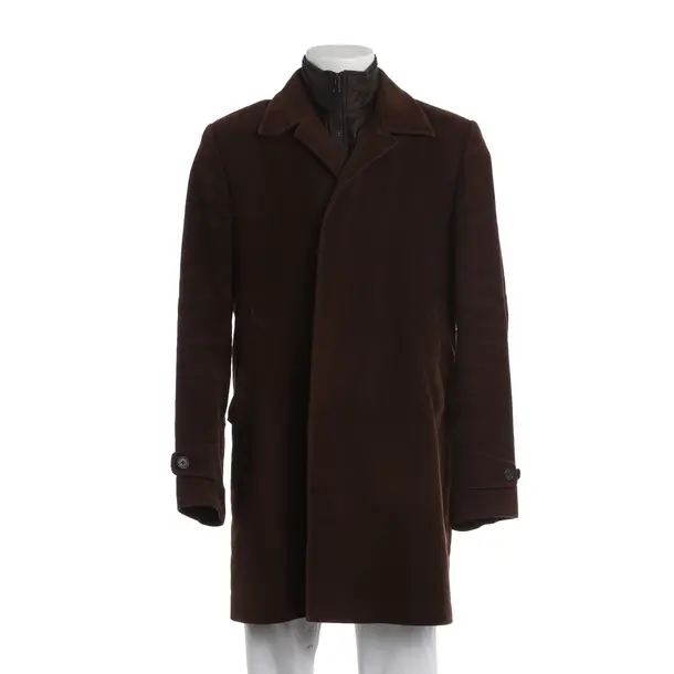 Mid-Season Jacket, in Brown, Cotton, Fay