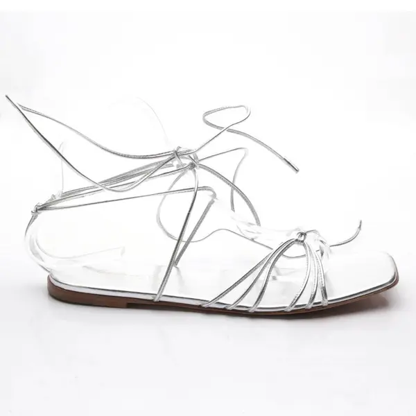Sandals, in Silver, Gianvito Rossi