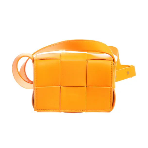 Evening Bag in Orange, Leather, Bottega Veneta