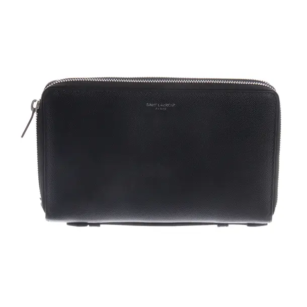 Geldbörse, in Schwarz, Leder, Saint Laurent