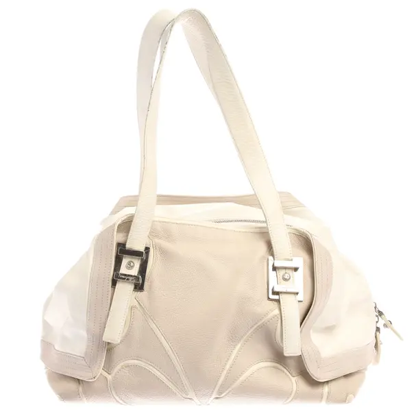 Schultertasche in Grau, Leder, Salvatore Ferragamo