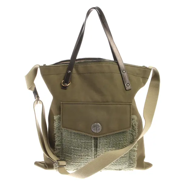 Handtasche in Grün, Baumwolle, Chanel