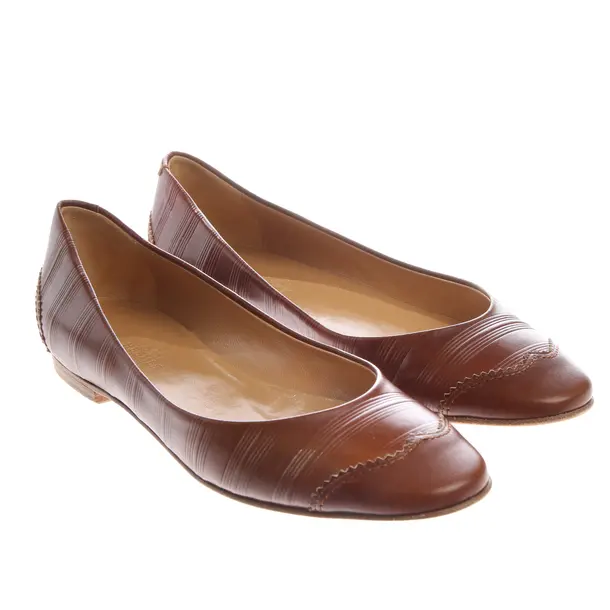 Ballet Flats in Brown, , Hermès