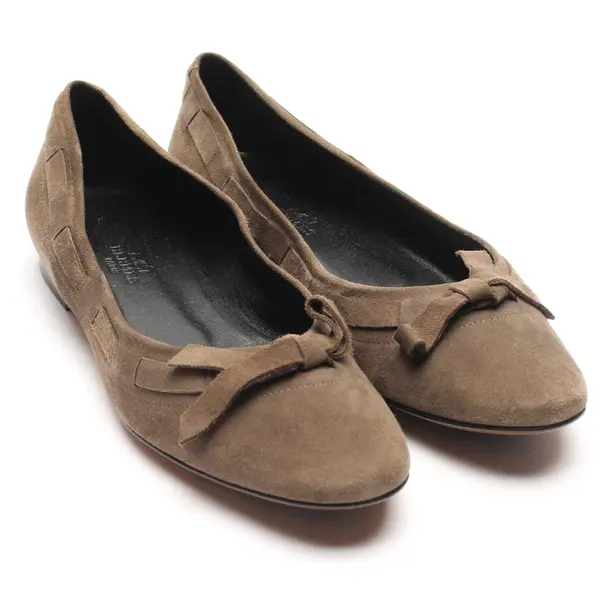 Ballet Flats in Brown, , Hermès
