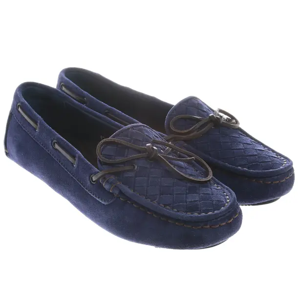 Loafers in Blau, , Bottega Veneta