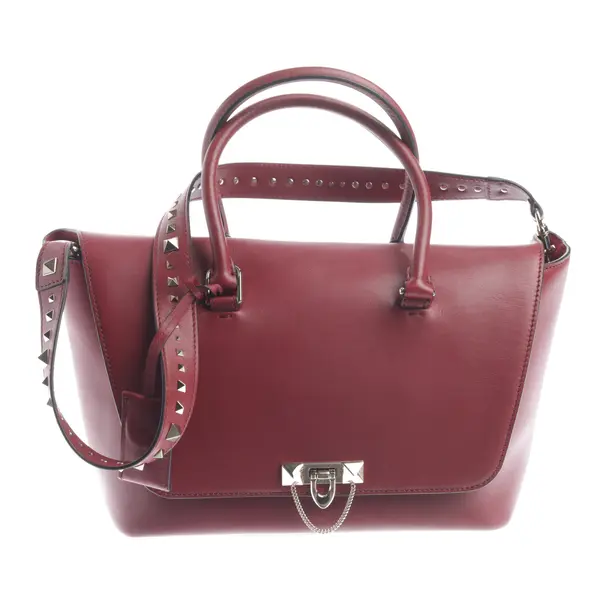 Handbag in Red, Leather, Valentino