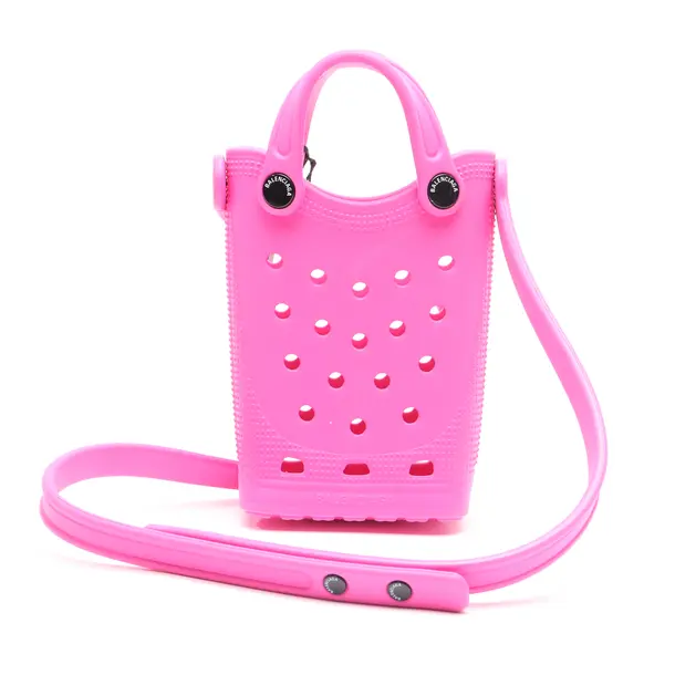 Shoulder Bag in Pink, Polyvinyl, Balenciaga