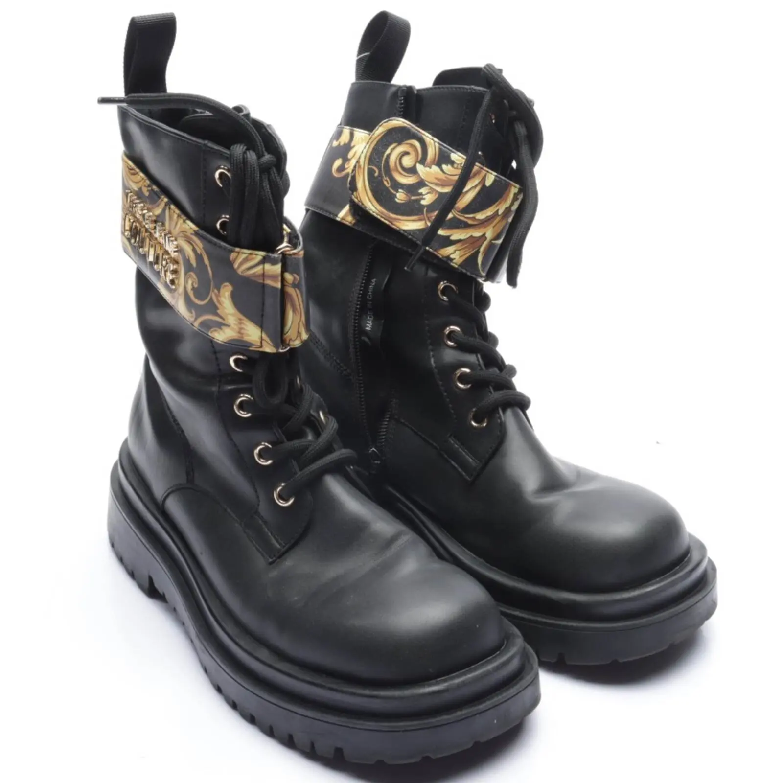 Versace Jeans Couture Biker Boots Size EUR 37 in Black