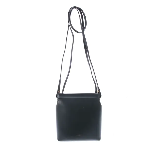 Schultertasche in Grün, Leder, Wandler
