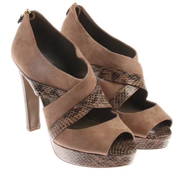 Wedges in Braun, , Tory Burch