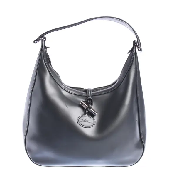 Handtasche in Grau, Leder, Longchamp