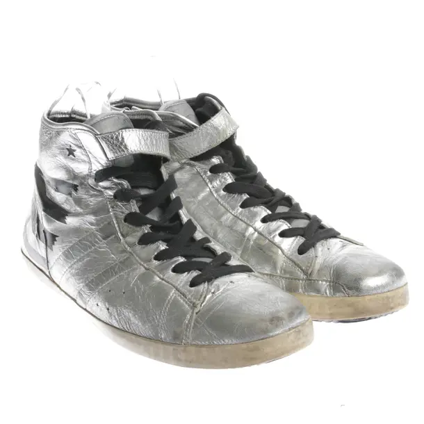 High-Top Sneakers in Metallic, , Golden Goose