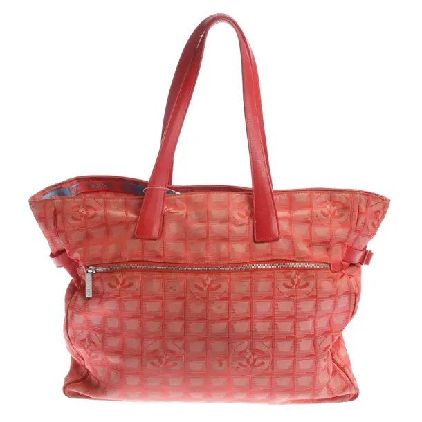 Reisetasche in Rot, Baumwolle, Chanel