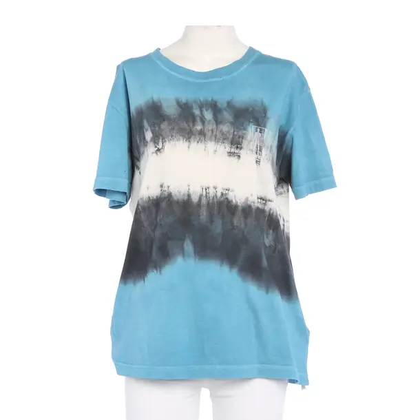 Shirt in Blau, Baumwolle, Off-White
