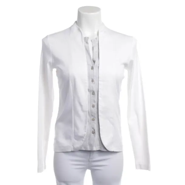 Cardigan, in White, Cotton, Fabiana Filippi