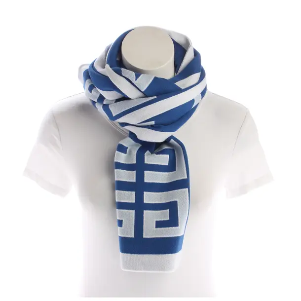 Scarf, in Blue, Cotton, Givenchy