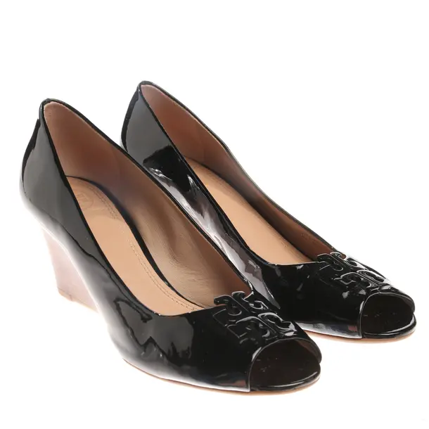 Wedges in Black, , Tory Burch