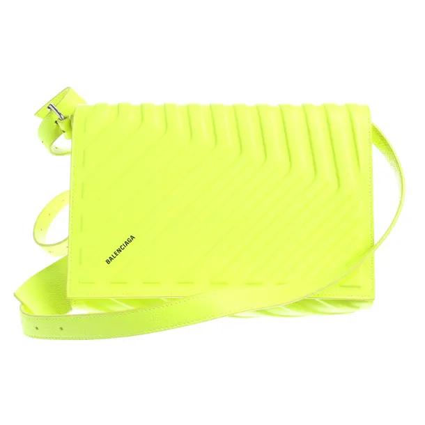 Shoulder Bag in Yellow, Leather, Balenciaga