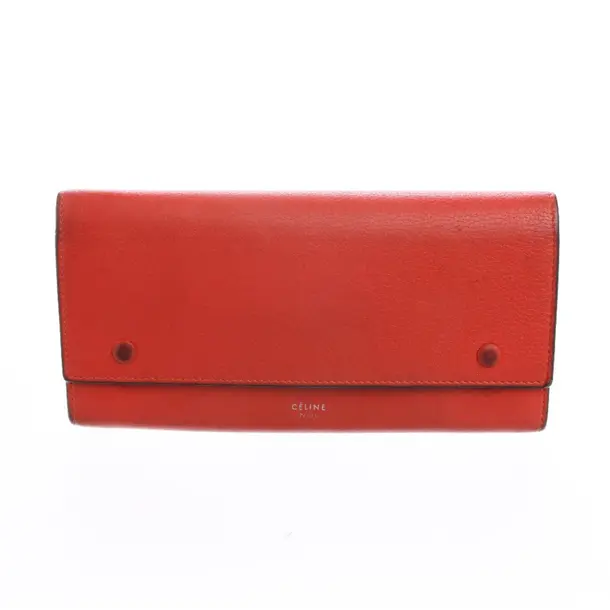 Geldbörse in Orange, Leder, Céline