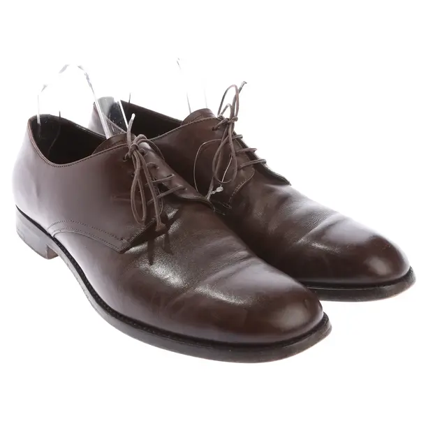 Lace Up Shoes in Brown, , Prada