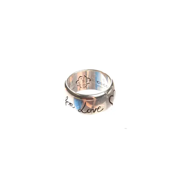 Ring in Metallic, Metall (metallisch, metallisiert), Gucci
