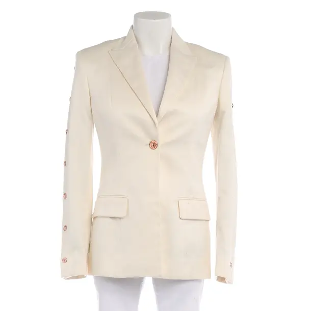 Blazer in Weiß, Baumwolle, Versace