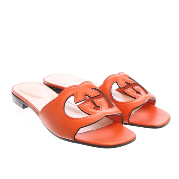 Heeled Sandals, in Orange, Gucci