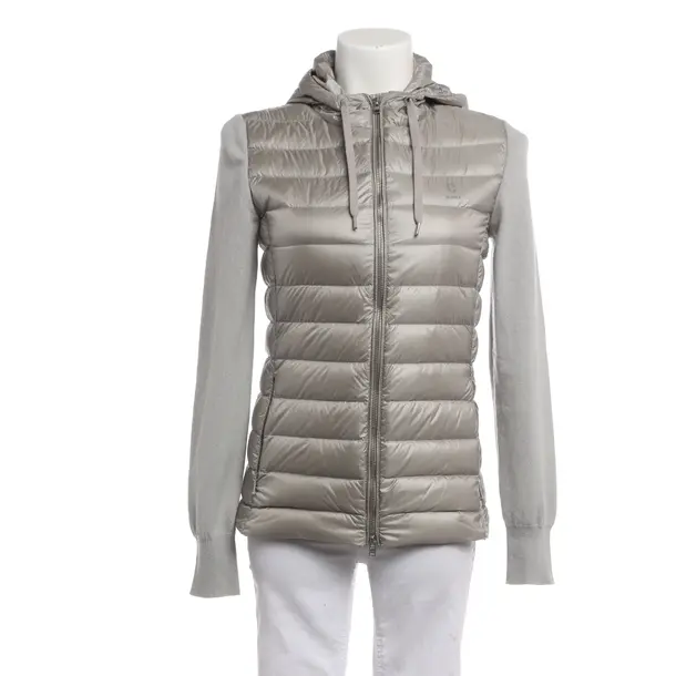 Mid-Season Jacket, in Light Gray, Polyamide, Closed
