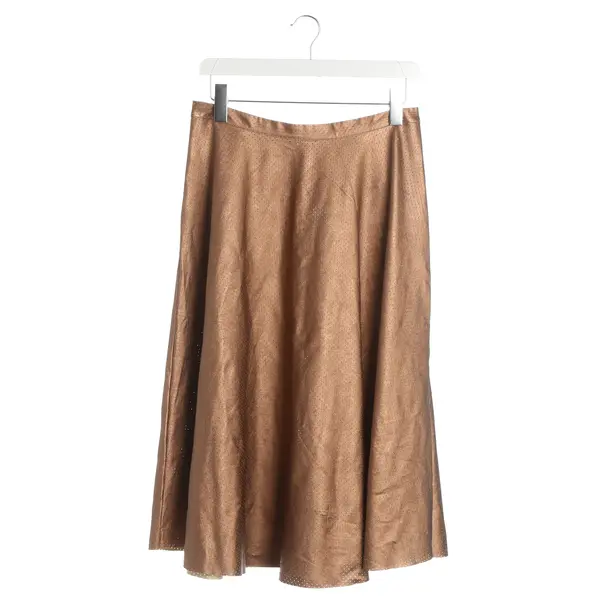 Skirt, in Brown, Polyester, Roberto Collina