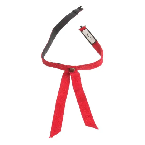 Choker, in Red, Cotton, Gucci