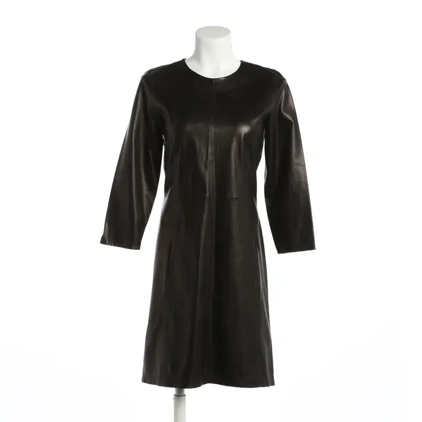 Dress, in Dark Brown, Leather, Closed