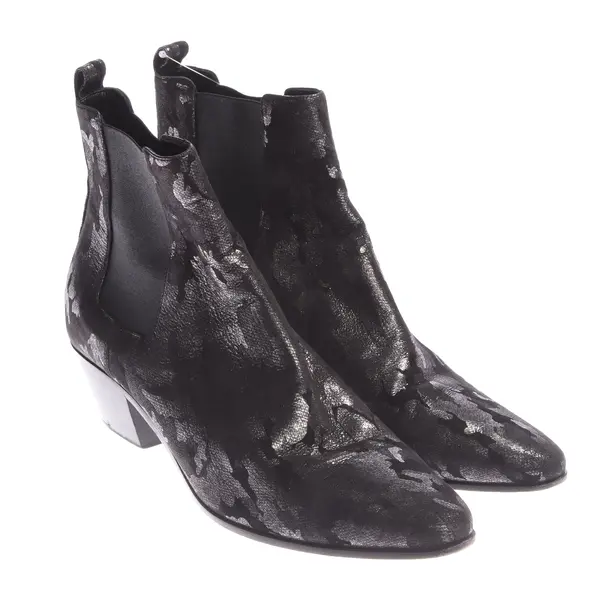 Stiefeletten, in Silber, Saint Laurent