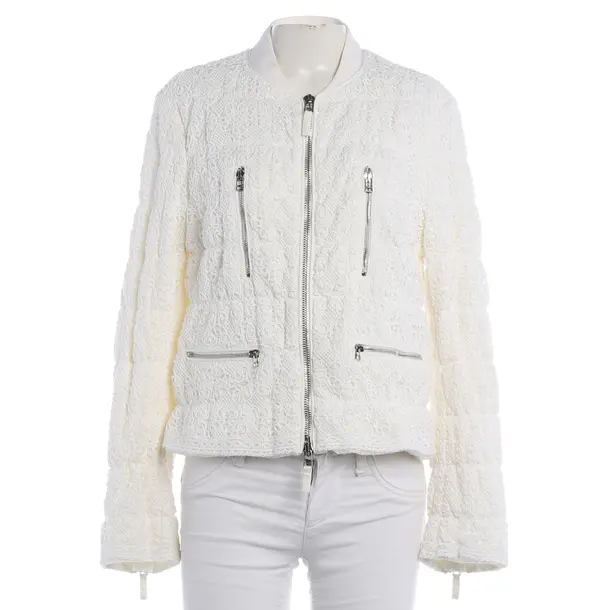 Mid-Season Jacket, in Cream, Cotton, Ermanno Scervino