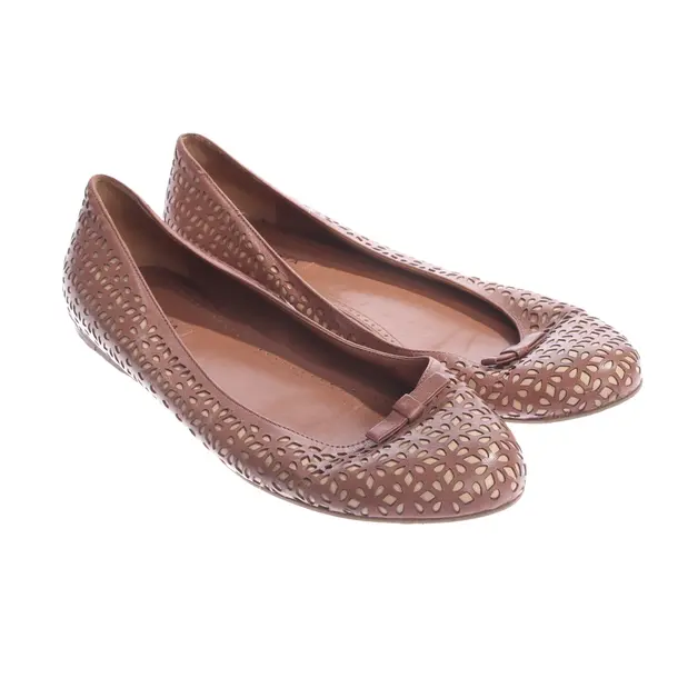 Ballet Flats, in Brown, Alaia