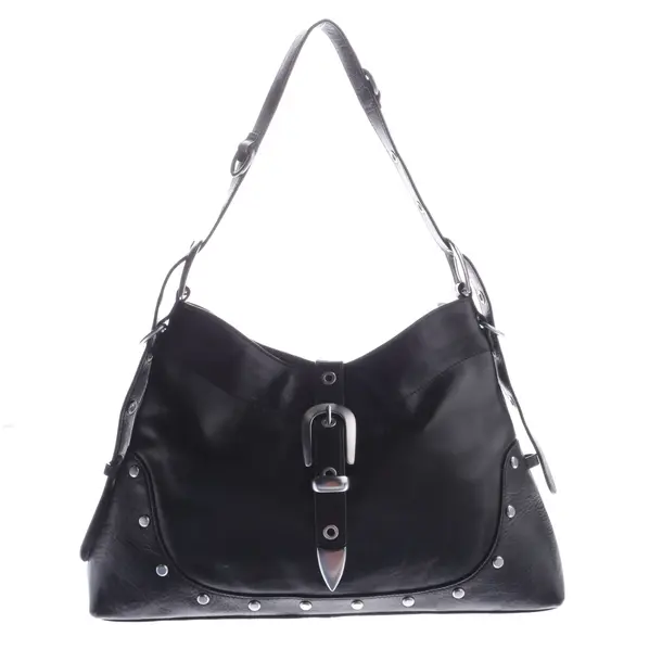 Shoulder Bag in Black, Leather, Les Visionnaires
