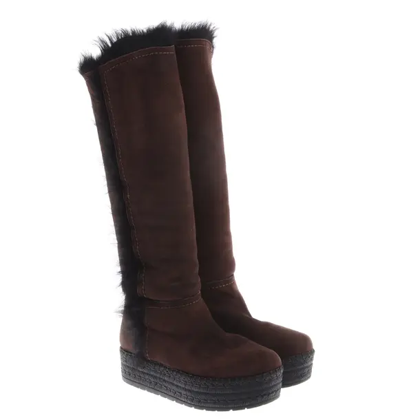 Winterboots, in Braun, Prada