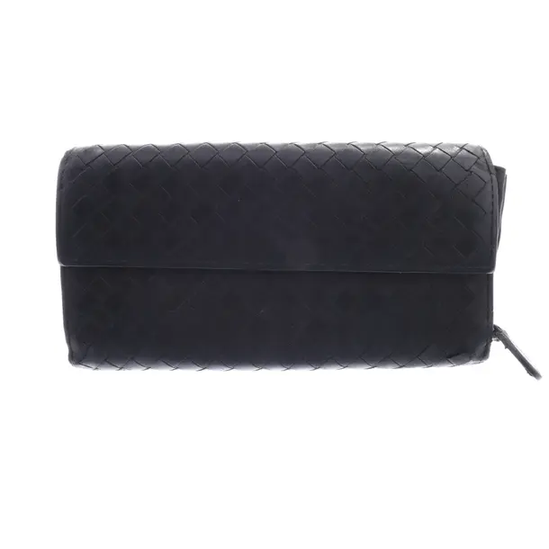 Wallet, in Black, Leather, Bottega Veneta