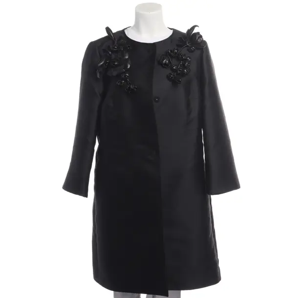 Mid-Season Coat, in Black, Polyester, Escada