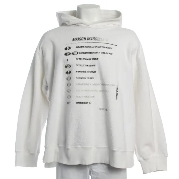 Hoodie in White, Cotton, Maison Martin Margiela