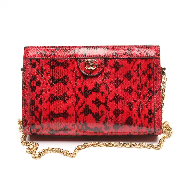 Shoulder Bag in Red, Leather, Gucci