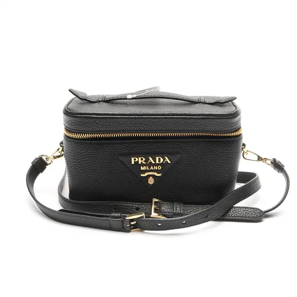Shoulder Bag in Black, Leather, Prada