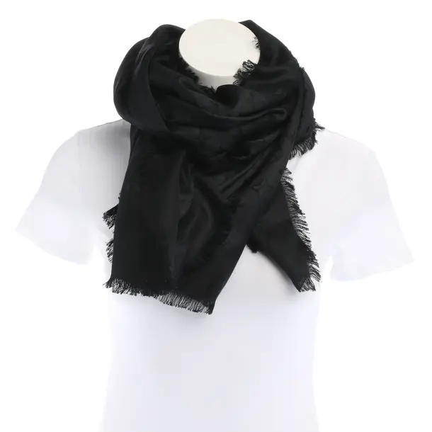 Scarf in Black, Silk, Louis Vuitton