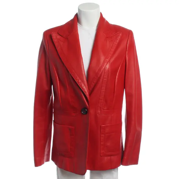 Lederjacke in Rot, Leder, Escada