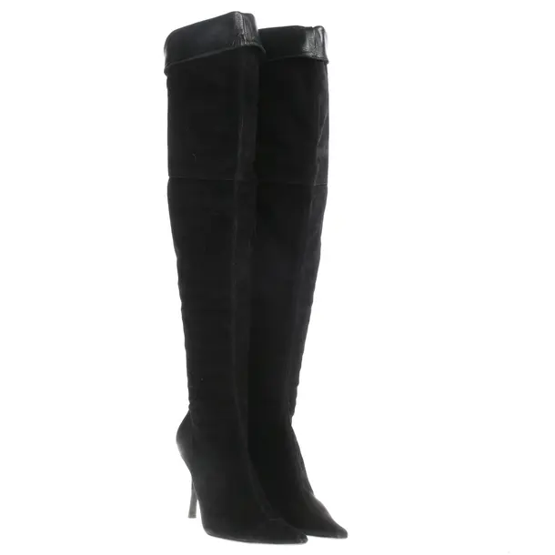 Over-The-Knee Boots in Black, , Pura López