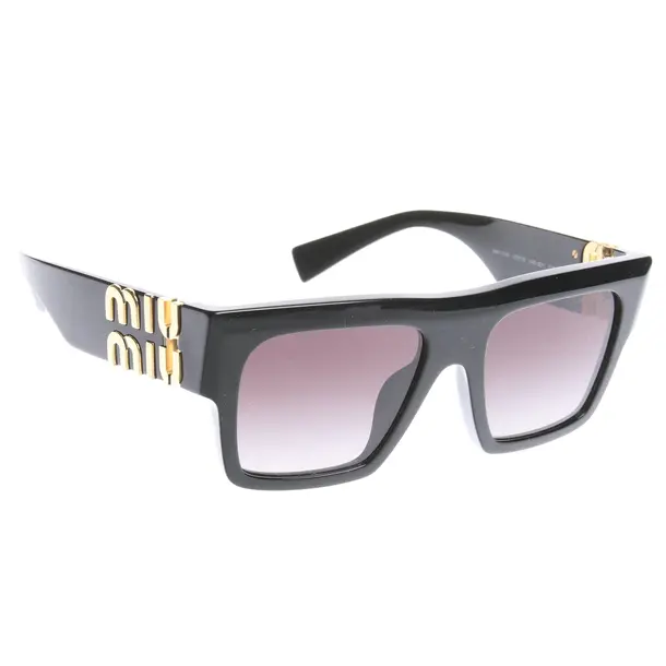 Sonnenbrille in Schwarz, Kunststoff, Miu Miu
