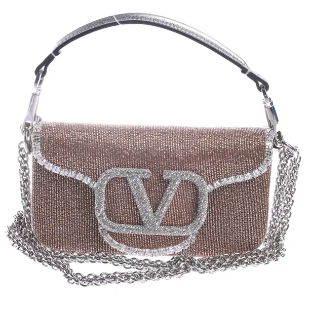 Evening Bag in Metallic, Leather, Valentino