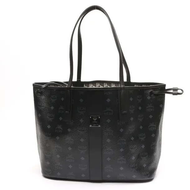 Shopper Bag in Black, Leather, MCM